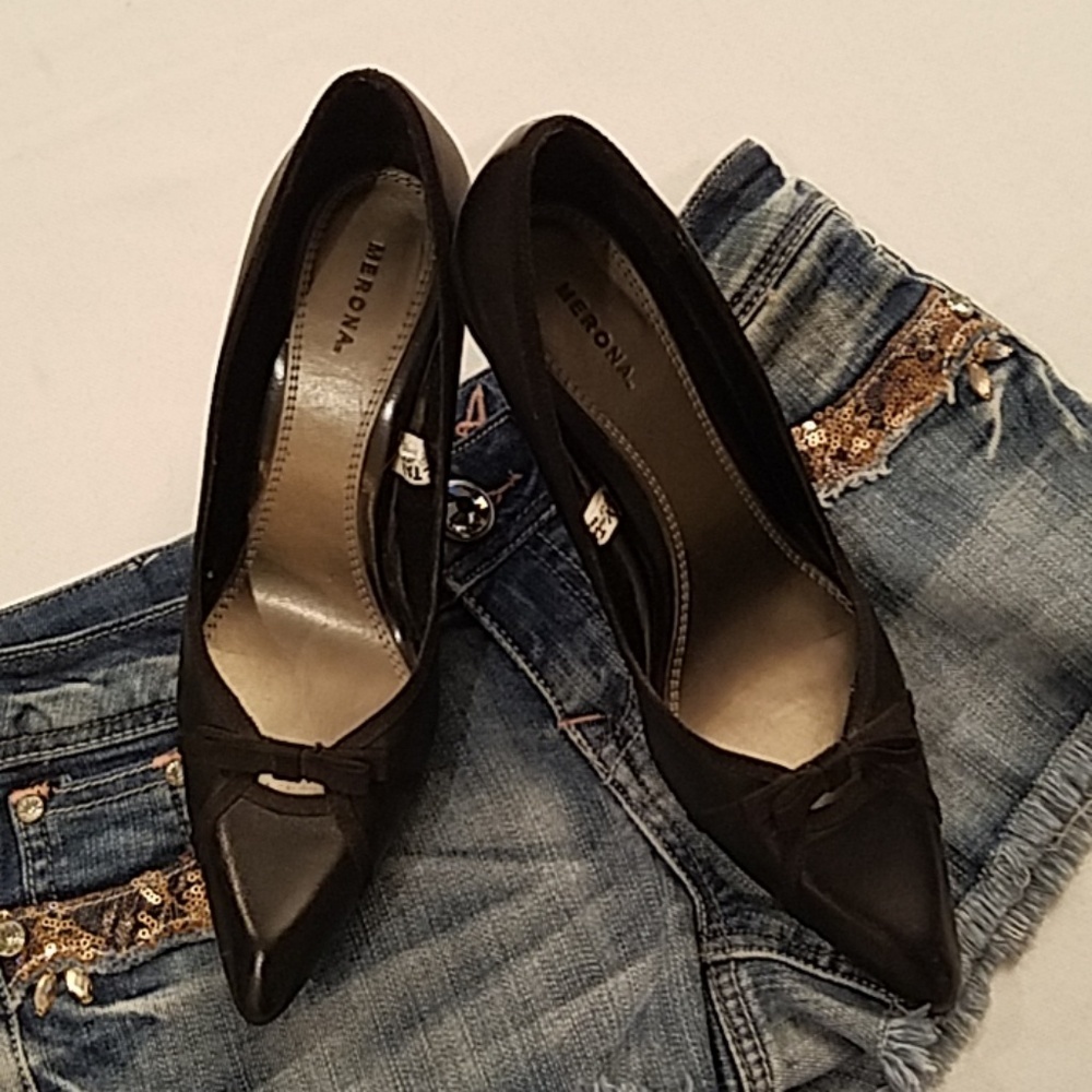 Merona 3" Stilettos w/Criss Cross "Bow"